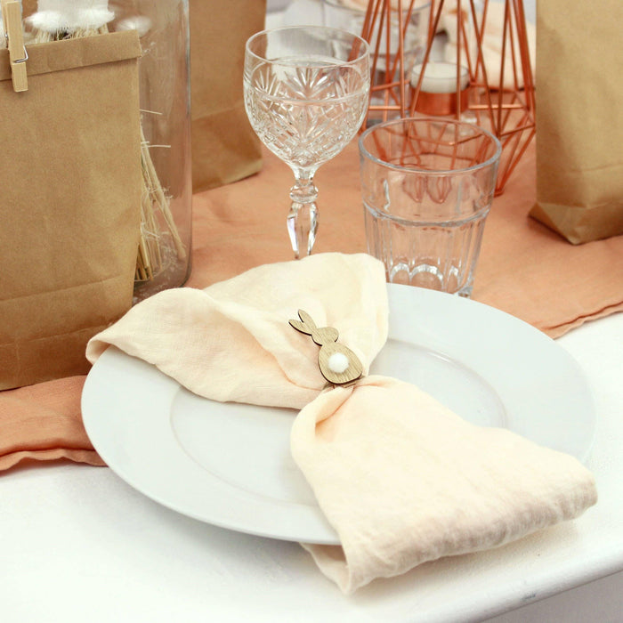 Molas formato coelho em madeira - 12 peças