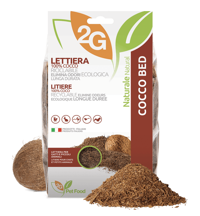 Fibra de côco | substrato vegetal para gatos, coelhos e répteis