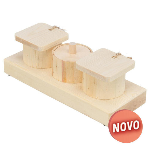 "SNACK CUPS" EM MADEIRA PARA ROEDORES - PETTER