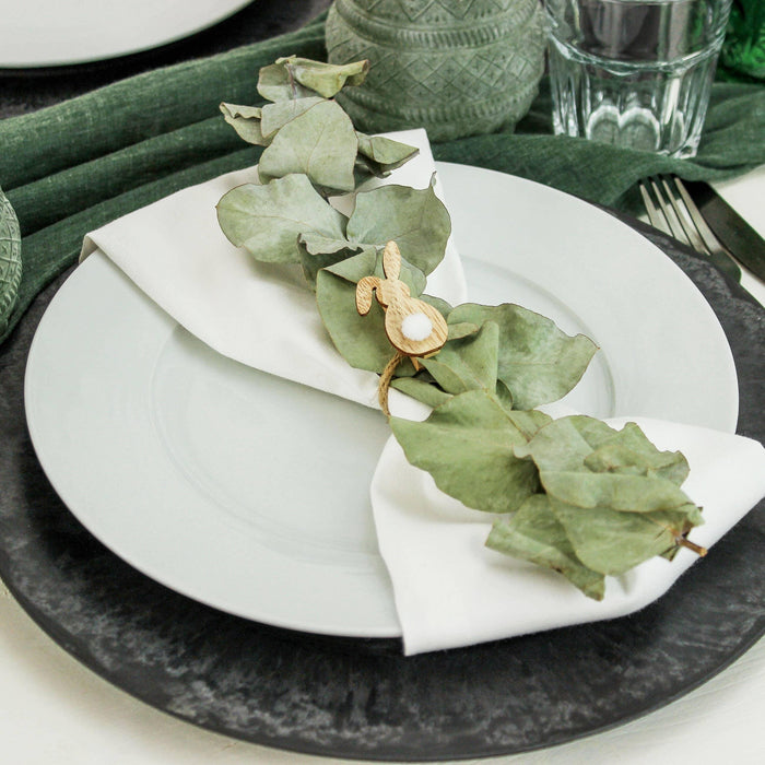 Molas formato coelho em madeira - 12 peças