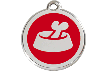 Placas / medalhas de Identificação - ENAMEL Vermelho - PETTER