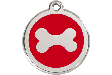 Placas / medalhas de Identificação - ENAMEL Vermelho - PETTER