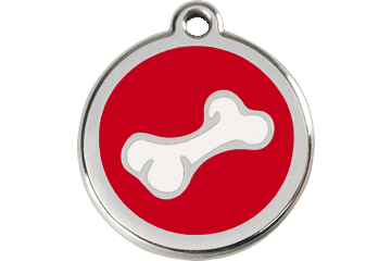 Placas / medalhas de Identificação - ENAMEL Vermelho - PETTER