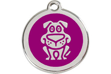 Placas / medalhas de Identificação - ENAMEL Roxo - PETTER