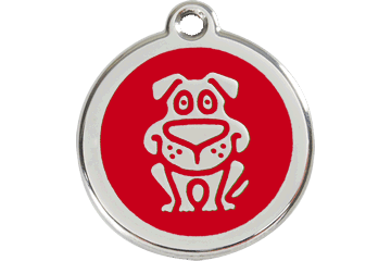 Placas / medalhas de Identificação - ENAMEL Vermelho - PETTER