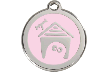 Placas / medalhas de Identificação - ENAMEL rosa claro - PETTER