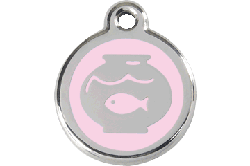 Placas / medalhas de Identificação - ENAMEL rosa claro - PETTER