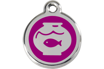 Placas / medalhas de Identificação - ENAMEL Roxo - PETTER