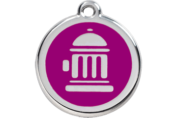 Placas / medalhas de Identificação - ENAMEL Roxo - PETTER