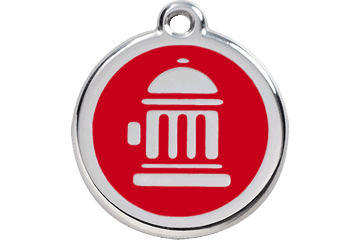 Placas / medalhas de Identificação - ENAMEL Vermelho - PETTER