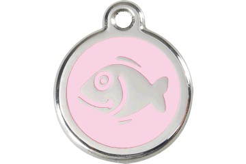 Placas / medalhas de Identificação - ENAMEL rosa claro - PETTER