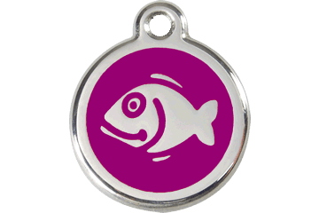 Placas / medalhas de Identificação - ENAMEL Roxo - PETTER