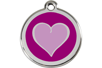 Placas / medalhas de Identificação - ENAMEL Roxo - PETTER