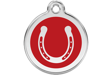 Placas / medalhas de Identificação - ENAMEL Vermelho - PETTER