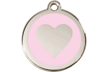 Placas / medalhas de Identificação - ENAMEL rosa claro - PETTER