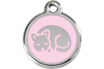 Placas / medalhas de Identificação - ENAMEL rosa claro - PETTER