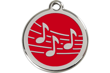 Placas / medalhas de Identificação - ENAMEL Vermelho - PETTER