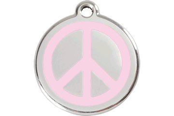 Placas / medalhas de Identificação - ENAMEL rosa claro - PETTER