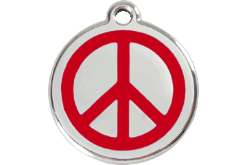 Placas / medalhas de Identificação - ENAMEL Vermelho - PETTER