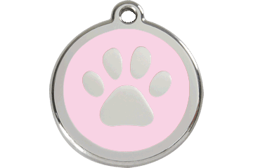 Placas / medalhas de Identificação - ENAMEL rosa claro - PETTER