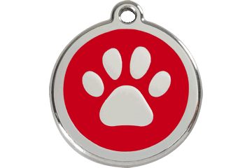 Placas / medalhas de Identificação - ENAMEL Vermelho - PETTER