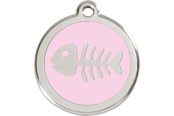 Placas / medalhas de Identificação - ENAMEL rosa claro - PETTER