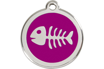 Placas / medalhas de Identificação - ENAMEL Roxo - PETTER
