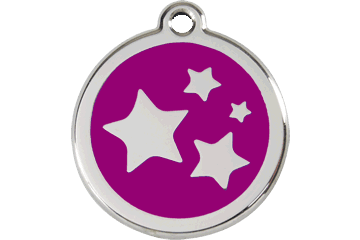 Placas / medalhas de Identificação - ENAMEL Roxo - PETTER