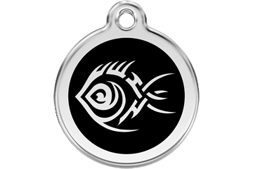 Placas / medalhas de Identificação - ENAMEL Preto - PETTER