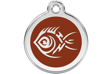 Placas / medalhas de Identificação - ENAMEL Castanho - PETTER