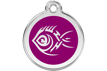 Placas / medalhas de Identificação - ENAMEL Roxo - PETTER