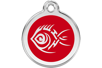 Placas / medalhas de Identificação - ENAMEL Vermelho - PETTER