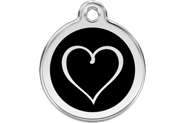 Placas / medalhas de Identificação - ENAMEL Preto - PETTER