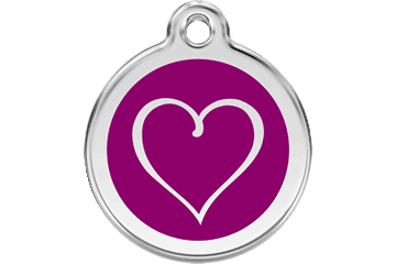 Placas / medalhas de Identificação - ENAMEL Roxo - PETTER