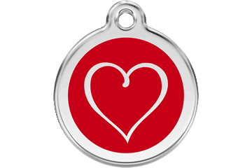 Placas / medalhas de Identificação - ENAMEL Vermelho - PETTER