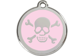 Placas / medalhas de Identificação - ENAMEL rosa claro - PETTER