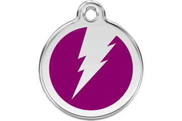 Placas / medalhas de Identificação - ENAMEL Roxo - PETTER