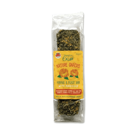 Burgess Excel Nature Snacks Forage & Feast bar with Marigold - PETTER