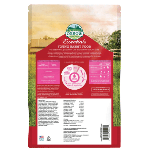 Oxbow essentials young rabbit food (Mais opções disponíveis) - PETTER