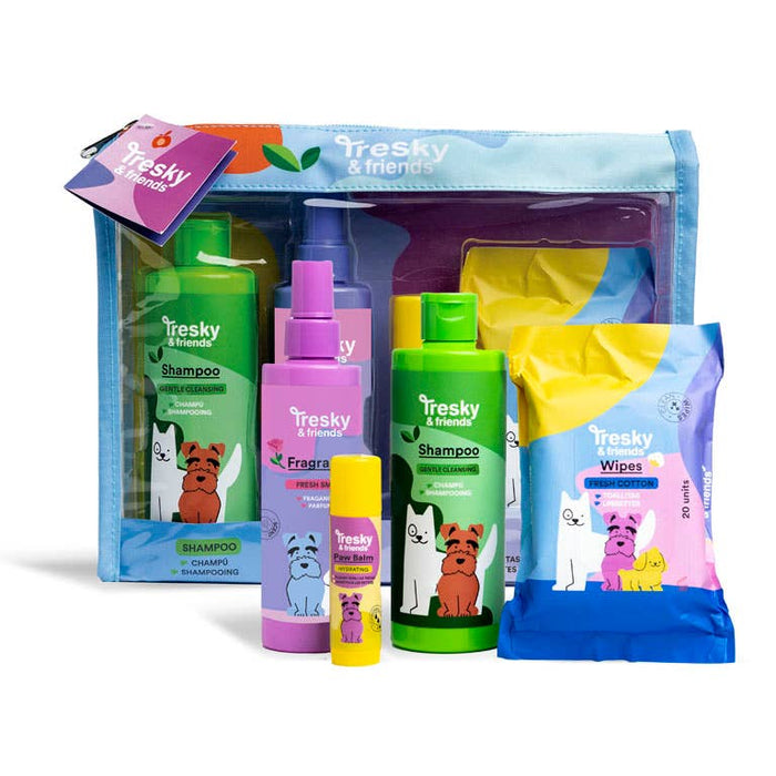 CONJUNTO DE PRESENTES TRESKY & AMIGOS 4 PEÇAS