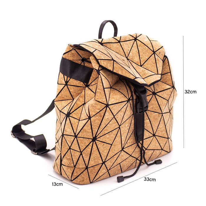 Mochila de cortiça geométrica BAG-2026