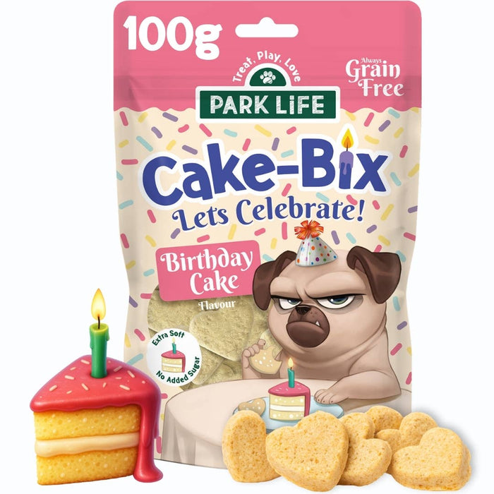 Biscoitos Cake-Bix para Cães Sabor Bolo de Aniversário 100 g