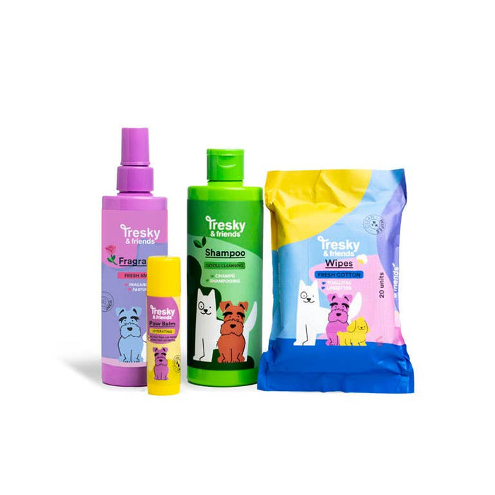 CONJUNTO DE PRESENTES TRESKY & AMIGOS 4 PEÇAS