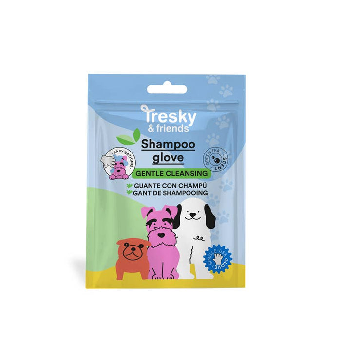 TRESKY & FRIENDS TUDO EM 1 LUVA DE CHAMPÔ CHÁ VERDE