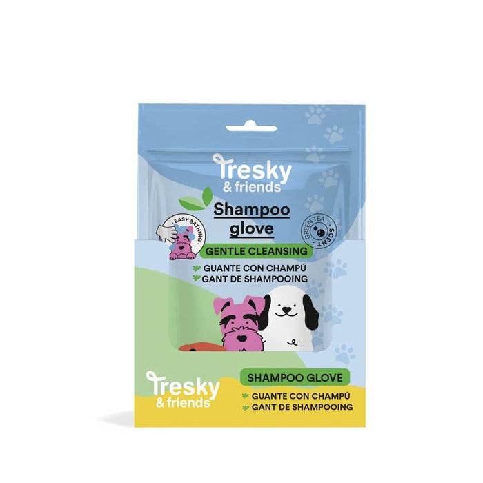 TRESKY & FRIENDS TUDO EM 1 LUVA DE CHAMPÔ CHÁ VERDE