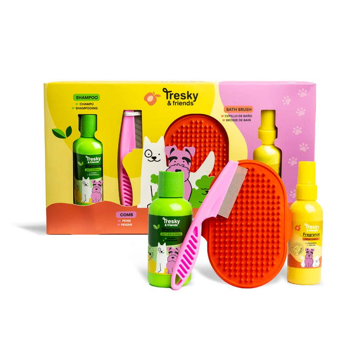 CONJUNTO DE PRESENTES TRESKY & AMIGOS 4 PEÇAS