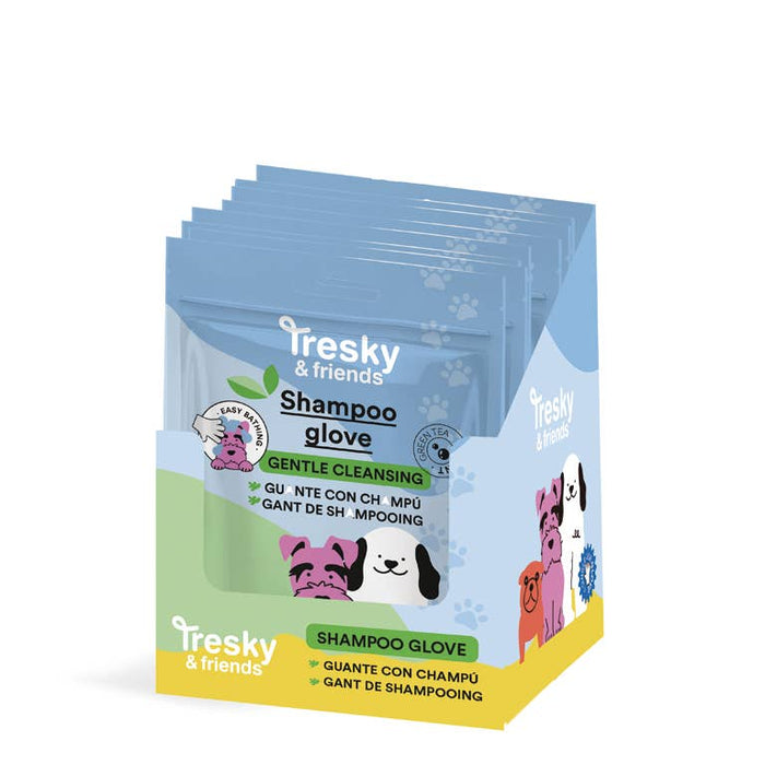 TRESKY & FRIENDS TUDO EM 1 LUVA DE CHAMPÔ CHÁ VERDE