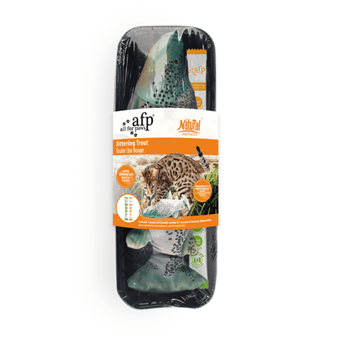 All for Paws Natural Instinct Truta – Brinquedo para Gatos 28 cm
