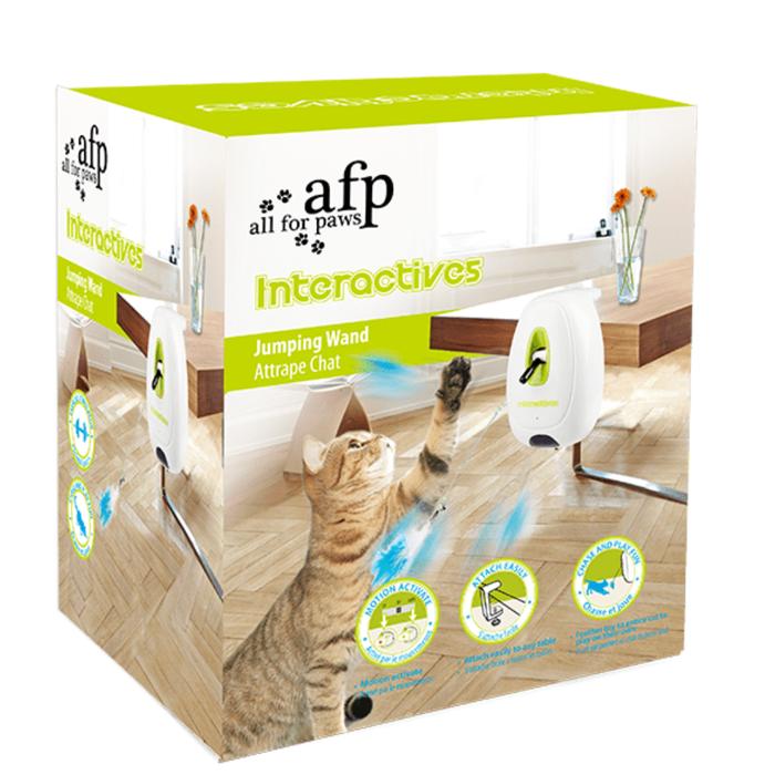 All for Paws Jumping Wand – Brinquedo Interativo Automático para Gatos