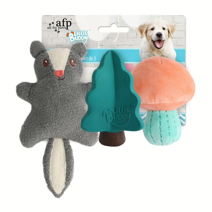 AFP Little Buddy Woodland 3 Pack – Brinquedos para Cachorros